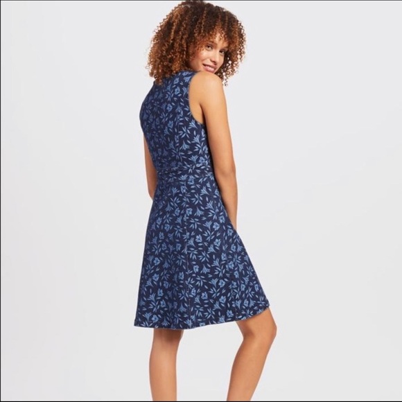 Draper James Floral Button Front Denim Dress - Picture 2 of 10